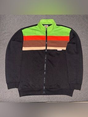 90s/00s Burger King Multicolor Full Zip Fleece Jacket